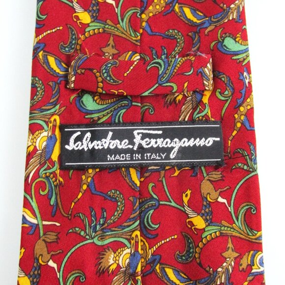 Salvatore Ferragamo Men's Silk Tie - Picture 5 of 5
